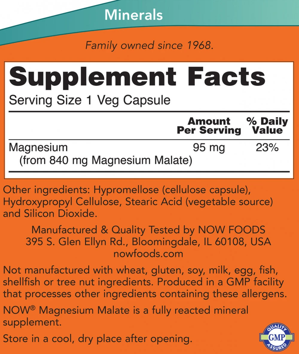 Magnéziový malát v kapsulách - 180 kapsúl – Obrázok 2