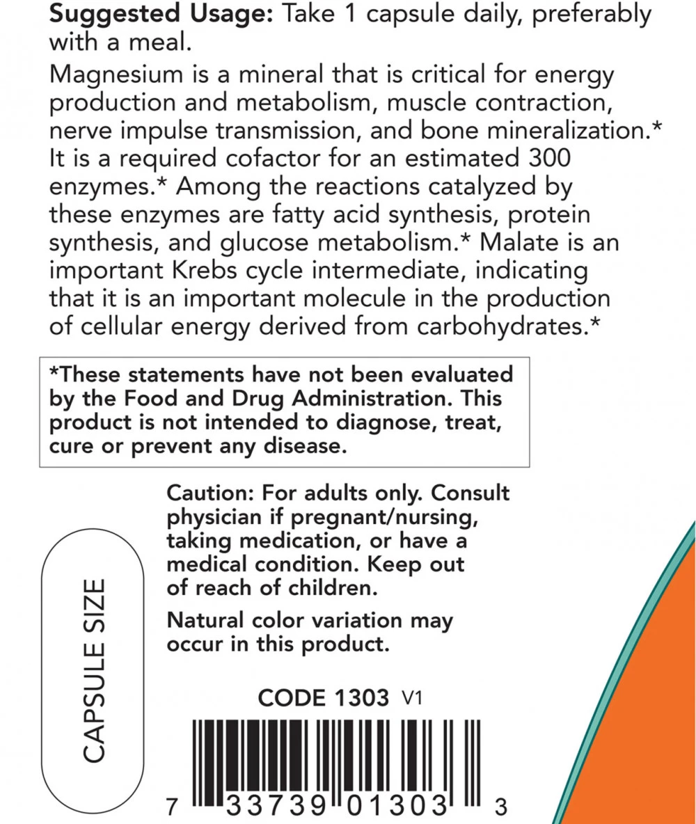 Magnéziový malát v kapsulách - 180 kapsúl – Obrázok 3