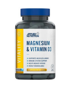 Applied Nutrition - Horčík a vitamín D3 - 60 kapsúl