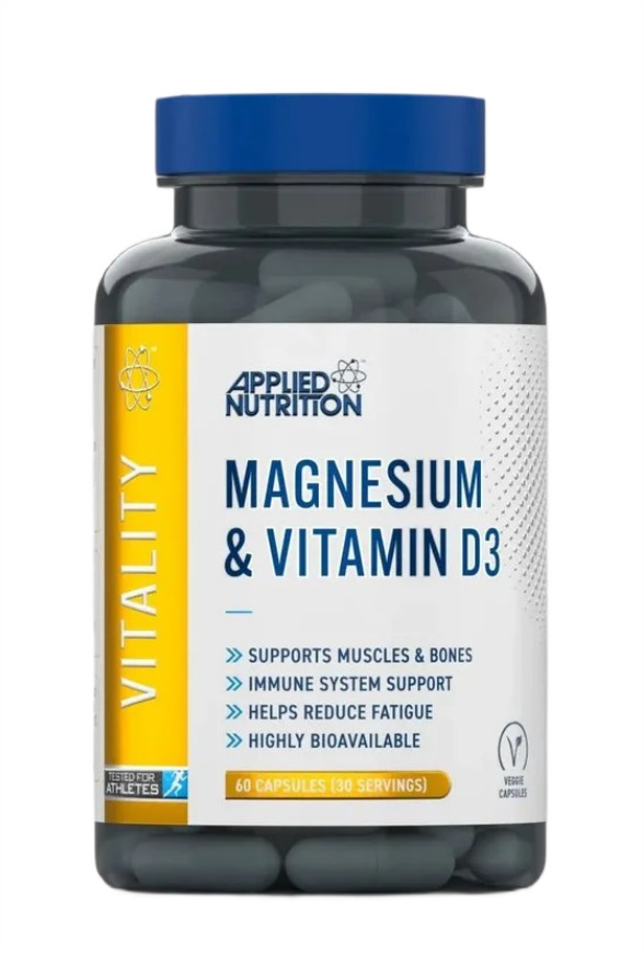 Applied Nutrition - Horčík a vitamín D3 - 60 kapsúl