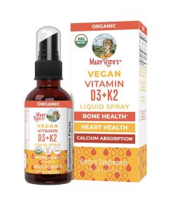 Mary Ruth's Vitamín D3+K2 sprej bez príchute 1oz (30ml)