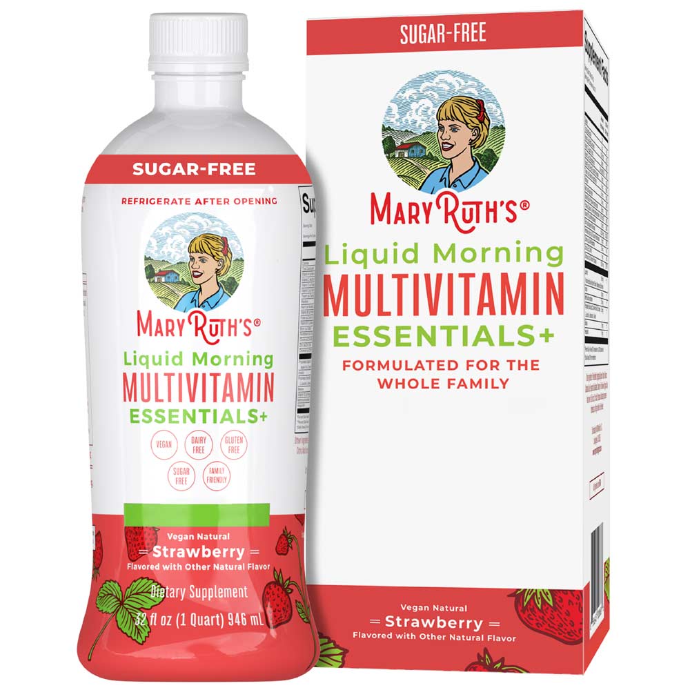 MaryRuth's Tekutý multivitamín na ráno s príchuťou jahody 32oz (946ml) – Obrázok 2