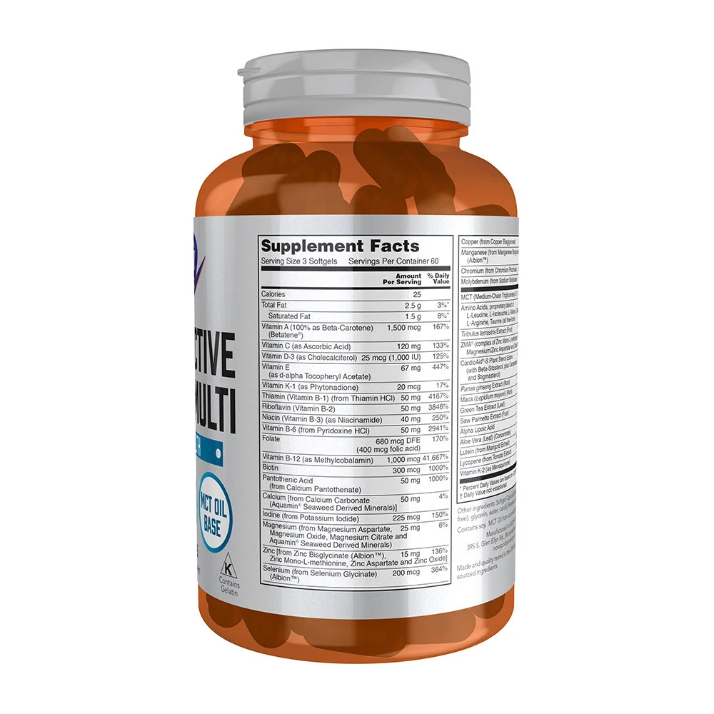 Mužské aktívne športové multivitamíny - 180 mäkkých kapsúl – Obrázok 4