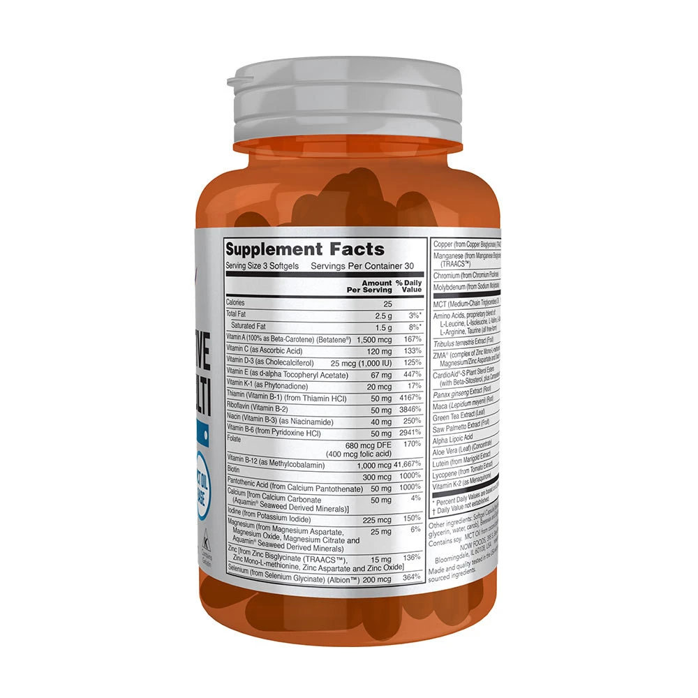 Mužské aktívne športové multivitamíny - 90 mäkkých kapsúl – Obrázok 2