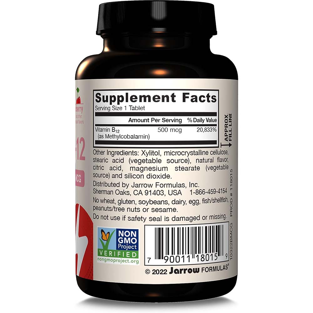 Metyl B-12, 500 mcg - 100 tablety na sanie – Obrázok 5