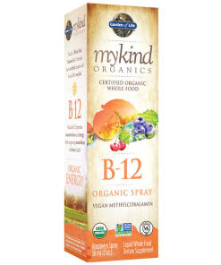Mykind Organics B-12 Organický sprej, Malina - 58 ml