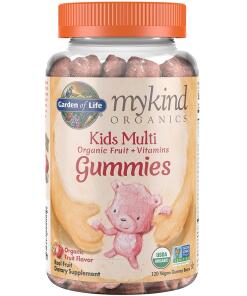 Mykind Organics Multivitamín pre deti Gummies, organická ovocná príchuť - 120 vegánskych gumových cukríkov