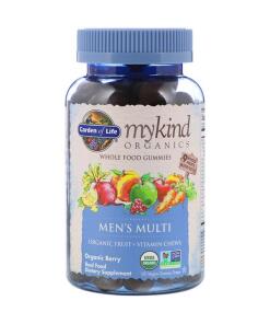 Mykind Organics Multivitamíny pre mužov, organické bobuľové želé - 120 vegánskych gumových cukríkov