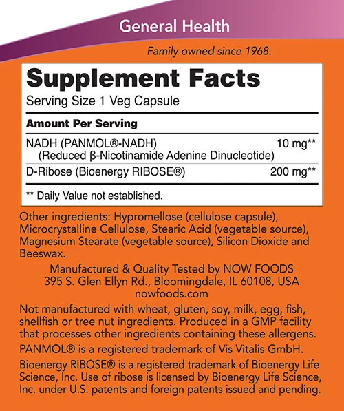 NADH, 10 mg - 60 vegetariánskych kapsúl – Obrázok 2