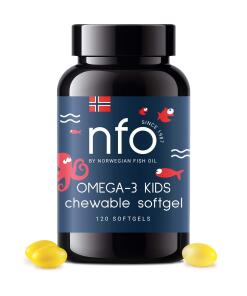 NFO Omega-3 Kids Žuvacie (120 kapsúl)