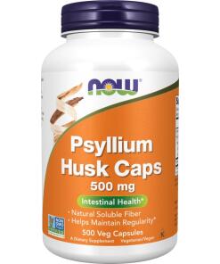 NOW Foods - Psyllium Husk 500 mg (500 rastlinných kapsúl)