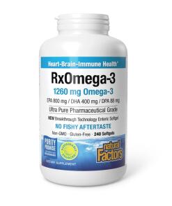 Natural Factors RxOmega-3 240 mäkkých kapsúl