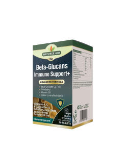 Natures Aid - Natures Aid Beta-Glukány na podporu imunity+ (90 tabliet)