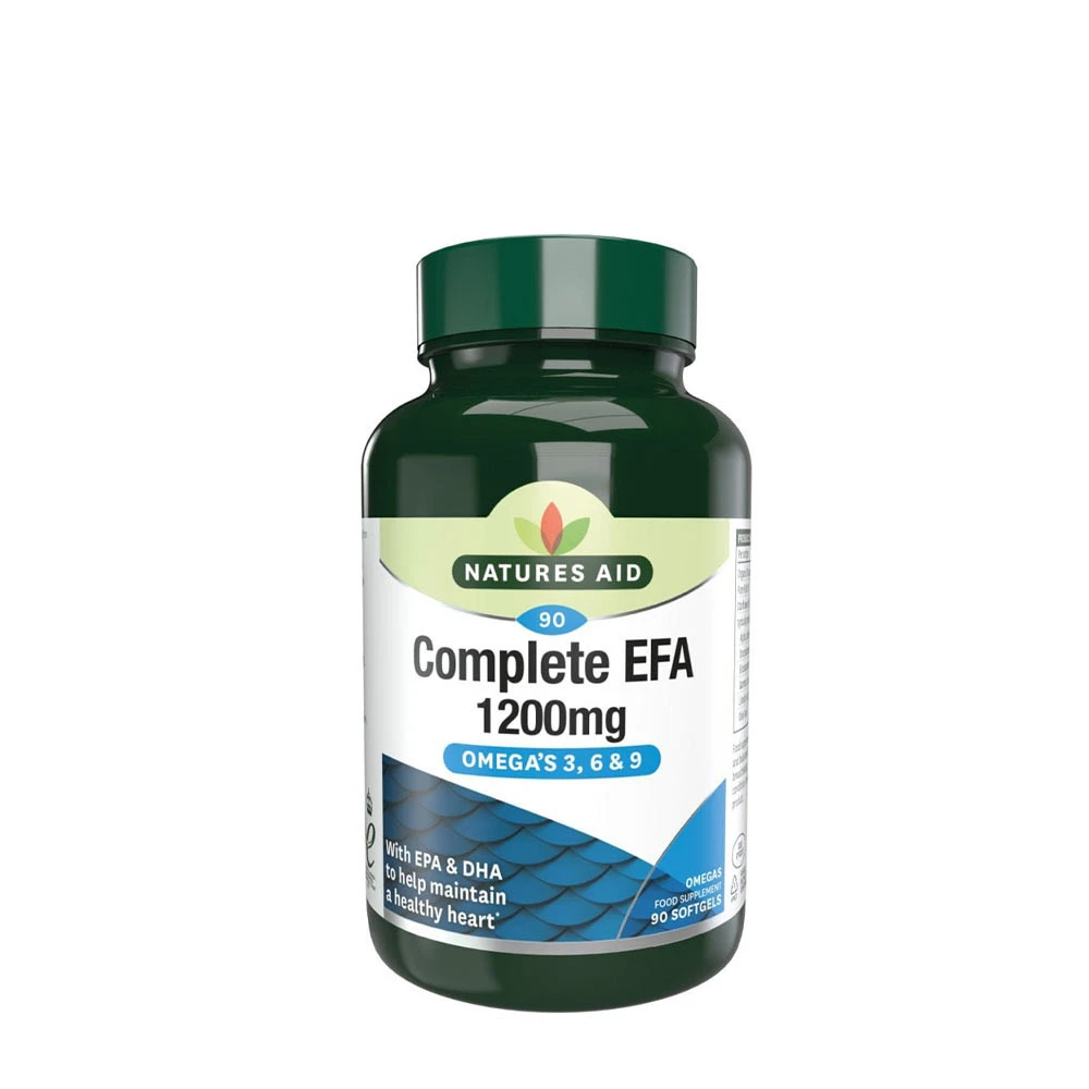 Natures Aid - Kompletné EFA 1200 mg (Omega 3, 6 + 9) (90 mäkkých kapsúl)