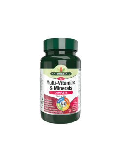 Natures Aid - Komplexné multivitamíny a minerály Natures Aid (90 tabliet)