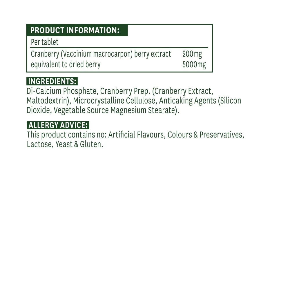 Natures Aid - Brusnica 200 mg (30 tabliet) – Obrázok 5