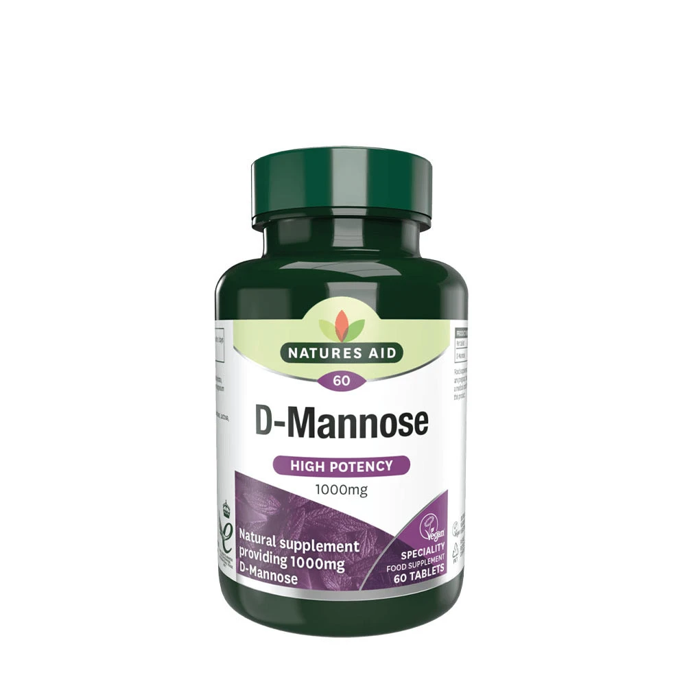 Natures Aid - Natures Aid D-Mannóza 1000 mg (60 tabliet)