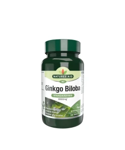 Natures Aid - Natures Aid Štandardizovaný Ginkgo Biloba 120 mg (90 tabliet)