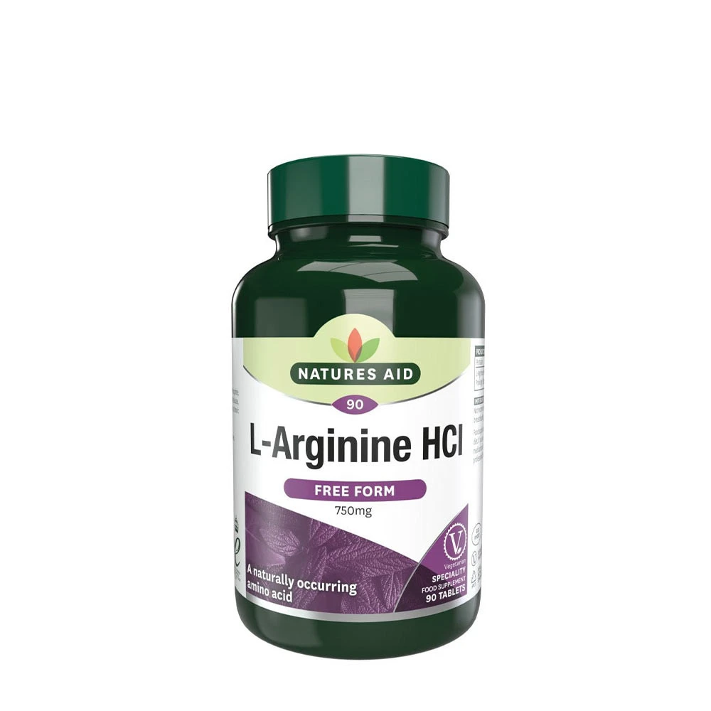 Natures Aid - L-arginín HCl (90 tabliet)