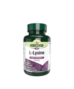 Natures Aid - L-Lyzín 1000 mg (60 tabliet)