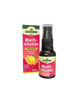 Natures Aid - Denný multivitamínový orálny sprej Natures Aid (30 ml, citrón a pomaranč)