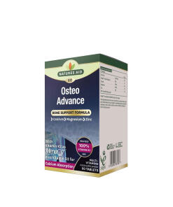 Natures Aid - Natures Aid Osteo Advance - Formula na podporu kostí (60 tabliet)