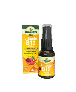 Natures Aid - Denný orálny sprej s vitamínom B12 Natures Aid (30 ml, čerešňa)