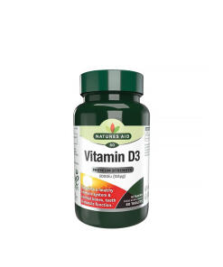 Natures Aid - Natures Aid Vitamín D3 5000IU vo vysokej sile (60 tabliet)