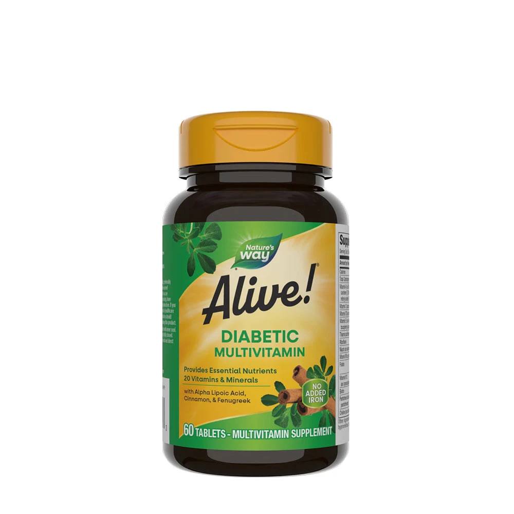 Nature's Way - Alive!® Multivitamín pre diabetikov (60 tabliet)