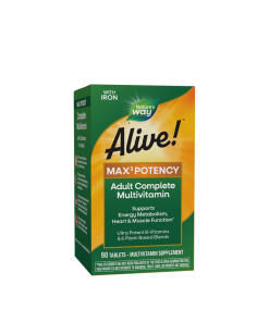 Nature's Way - Alive!® Max3 Vysokopotenciálny multivitamín (90 tabliet)