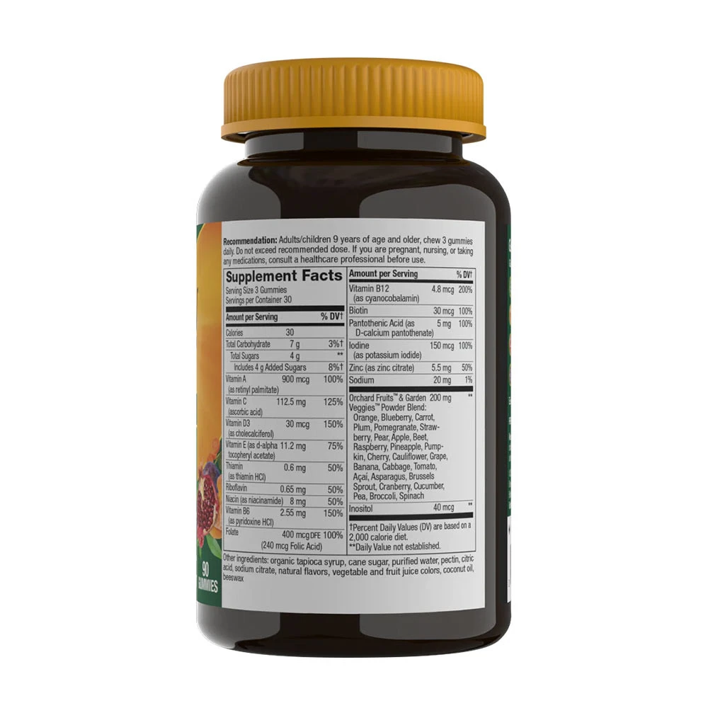 Nature's Way - Alive!® Premium Multivitamínové Gumové Cukríky pre Dospelých (90 gumeniek) – Obrázok 4