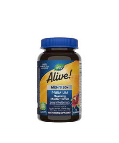 Nature's Way - Alive!® Premium multivitamín pre mužov nad 50 rokov vo forme želé cukríkov (75 želé cukríkov, višňa, pomaranč & hrozno)