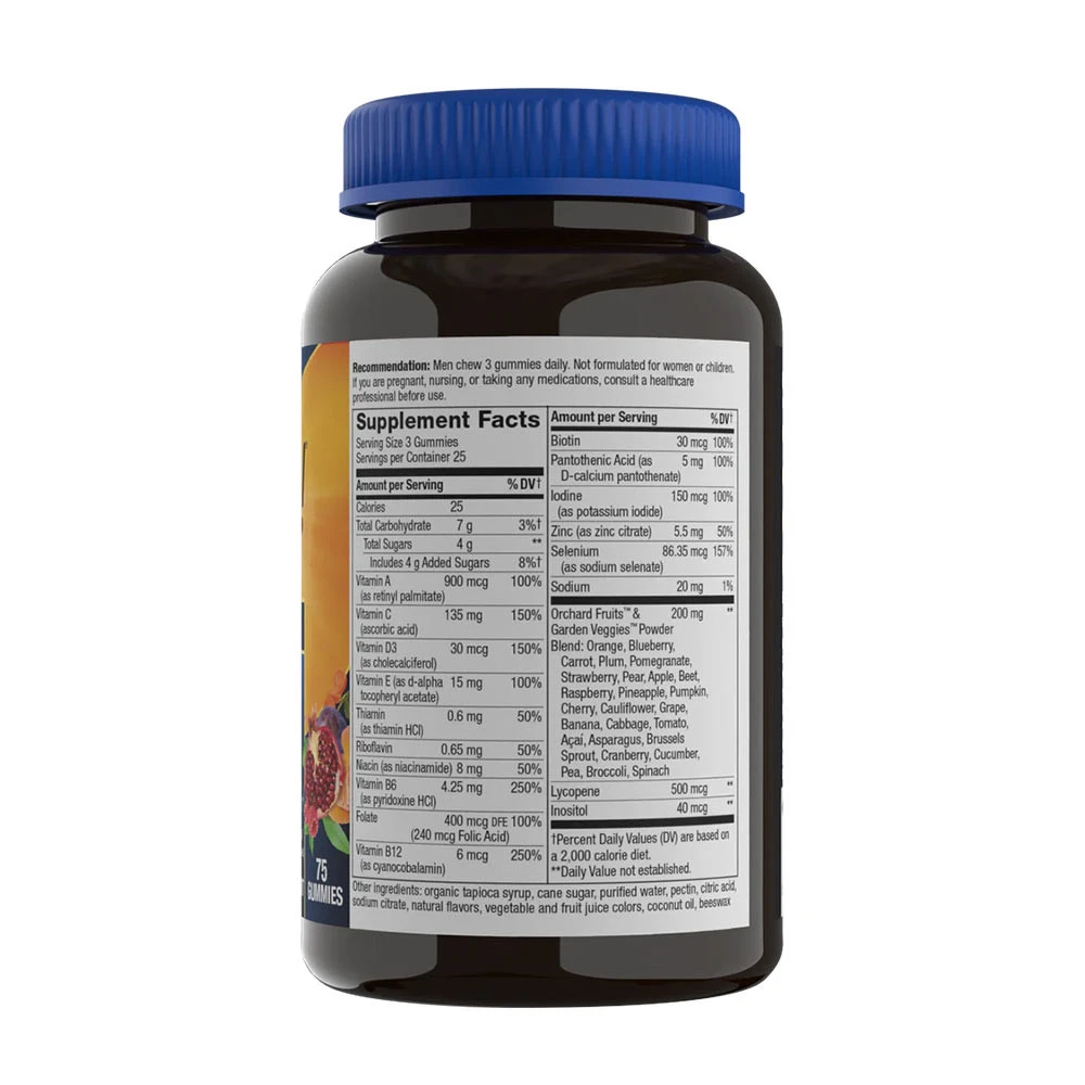 Nature's Way - Alive!® Prémiové multivitamínové gumové cukríky pre mužov (75 gumeniek) – Obrázok 2