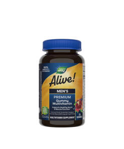 Nature's Way - Alive!® Prémiové multivitamínové gumové cukríky pre mužov (75 gumeniek)