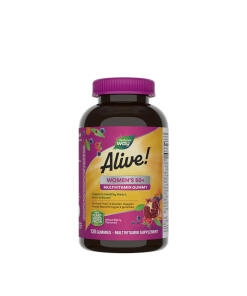Nature's Way - Alive!® Multivitamín pre ženy nad 50 rokov vo forme gumových cukríkov (130 gumeniek, zmiešané ovocie)