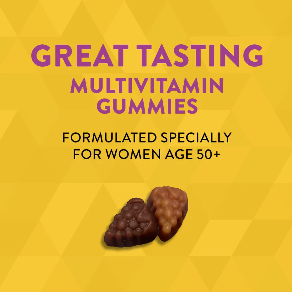 Nature's Way - Alive!® Ženský multivitamín 50+ vo forme gumových cukríkov (150 gumeniek, zmiešané ovocie) – Obrázok 9