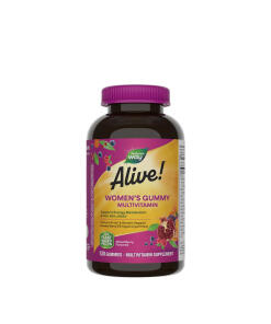 Nature's Way - Alive!® Multivitamín pre ženy vo forme gumových cukríkov (130 gumeniek, zmiešané ovocie)