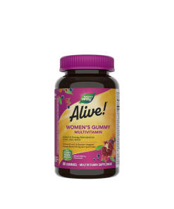 Nature's Way - Alive!® Multivitamín pre ženy vo forme gumových cukríkov (60 gumeniek, zmiešané ovocie)