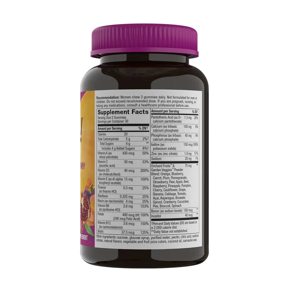 Nature's Way - Alive!® Multivitamín pre ženy vo forme gumových cukríkov (60 gumeniek, zmiešané ovocie) – Obrázok 7