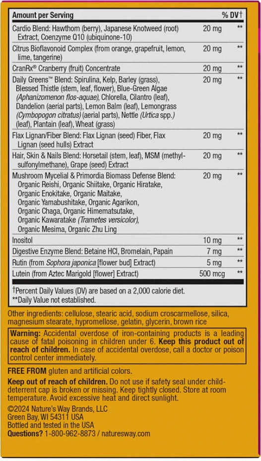 Nature's Way - Alive!® Ultra multivitamín pre ženy (60 tabliet) – Obrázok 3