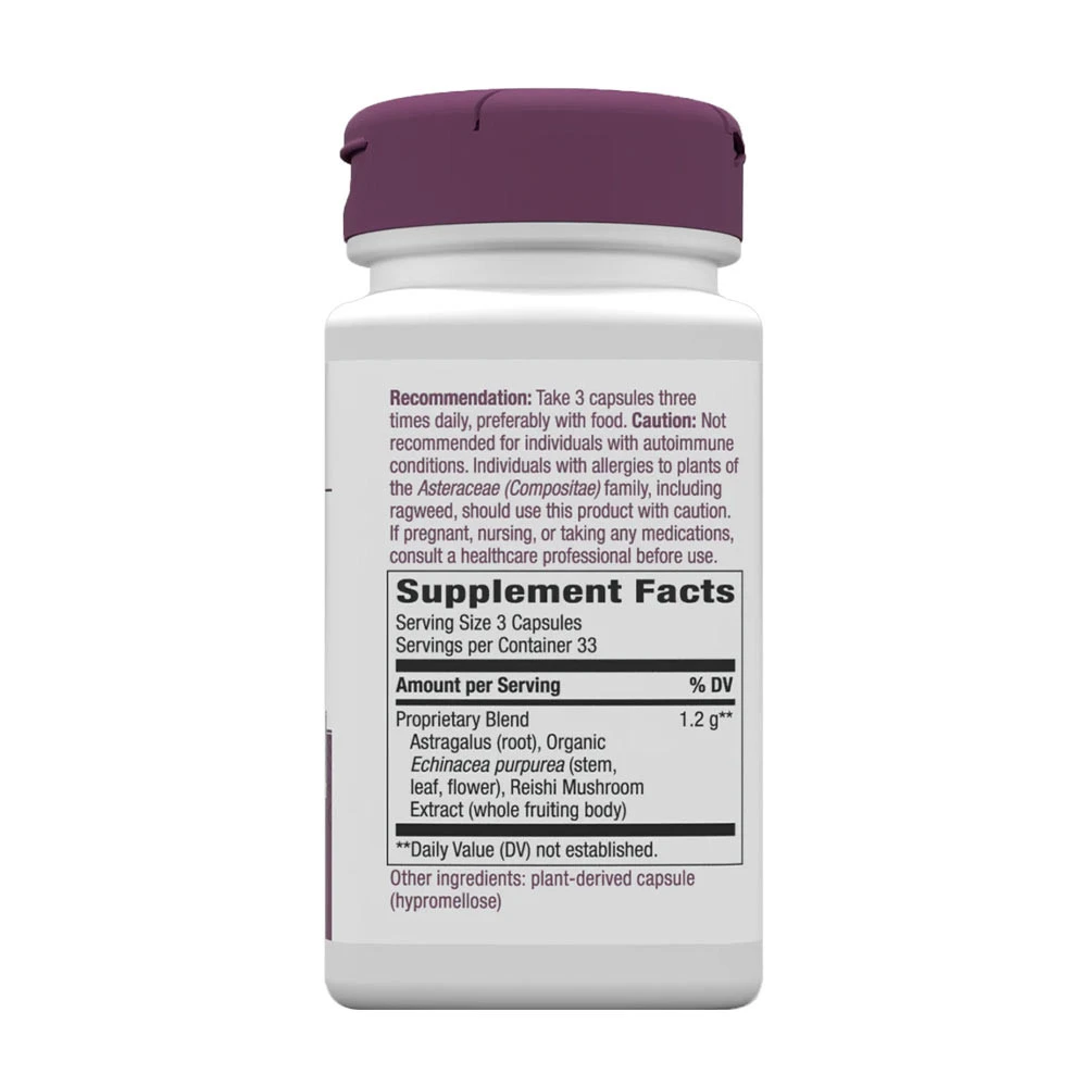 Nature's Way - Echinacea, Astragalus a Reishi (100 kapsúl) – Obrázok 4