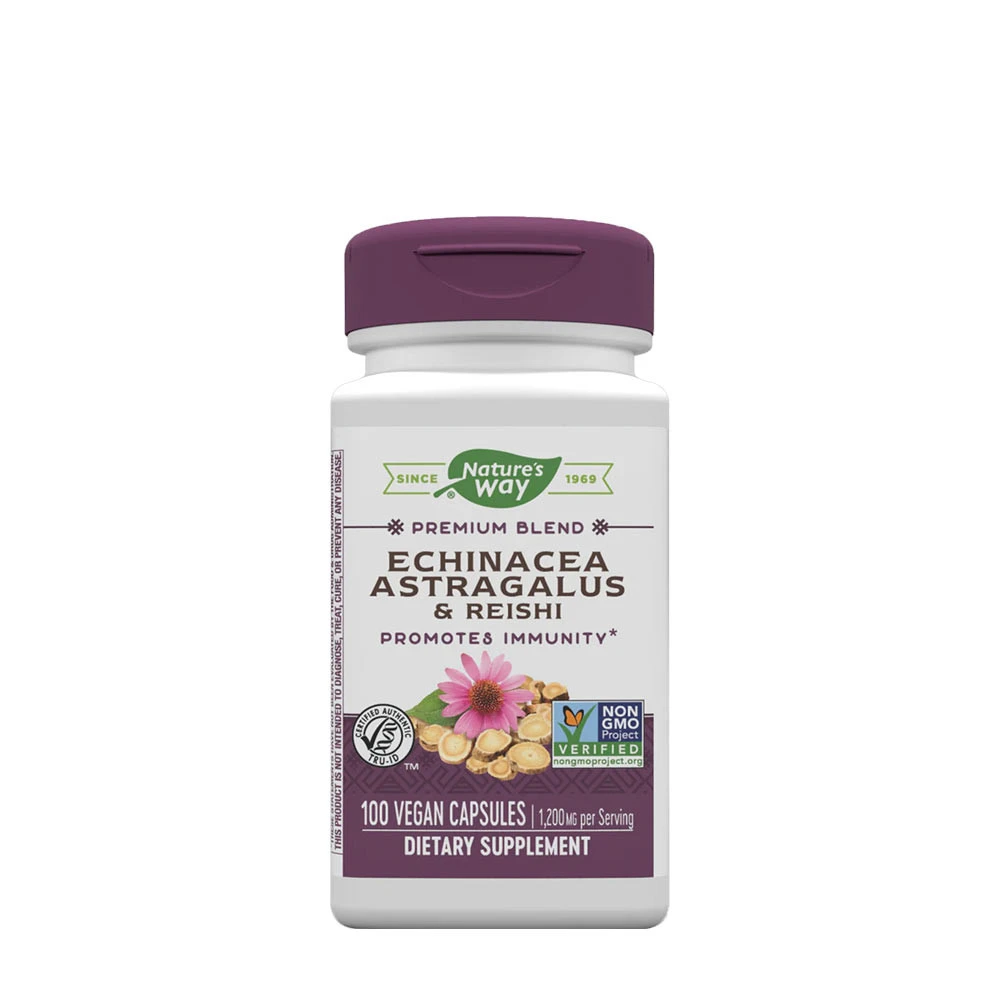 Nature's Way - Echinacea, Astragalus a Reishi (100 kapsúl)