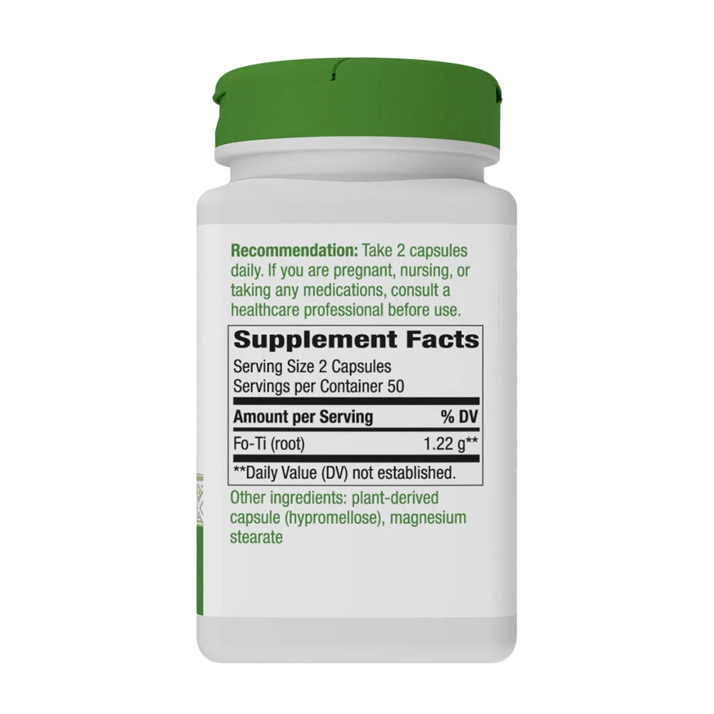 Nature's Way - Koreň Fo-Ti (100 kapsúl) – Obrázok 4