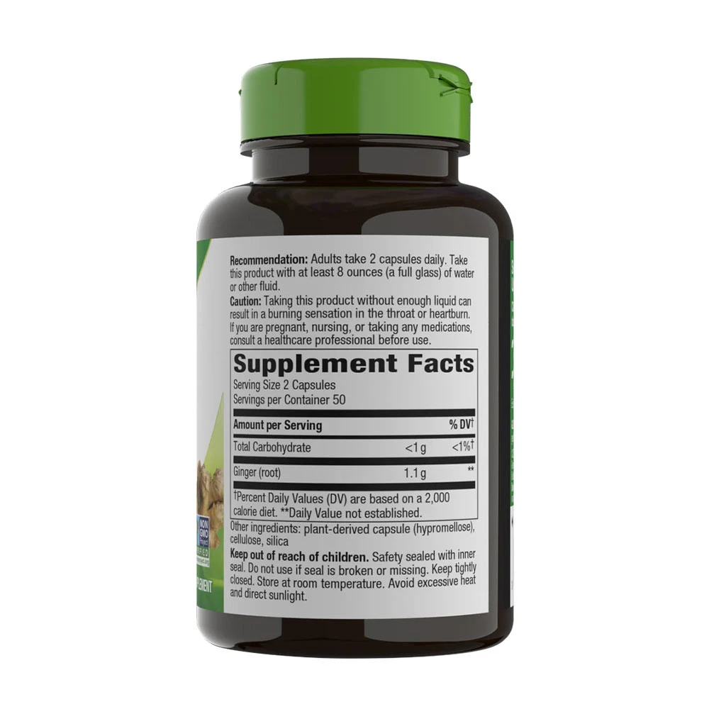 Nature's Way - Zázvorový koreň Nature's Way (100 kapsúl) – Obrázok 4