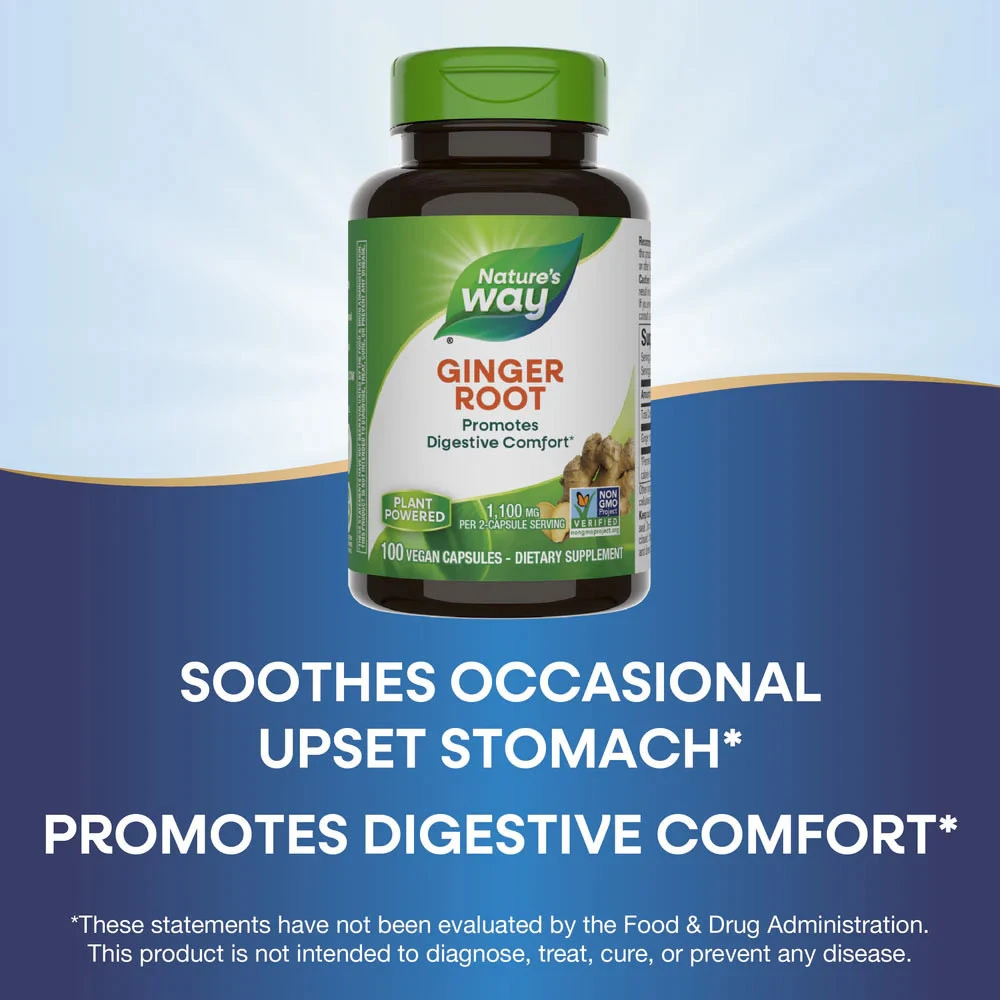 Nature's Way - Zázvorový koreň Nature's Way (100 kapsúl) – Obrázok 7