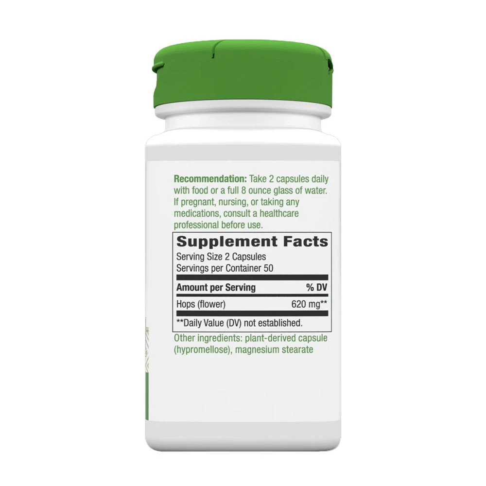 Nature's Way - Chmeľové kvety (100 kapsúl) – Obrázok 2