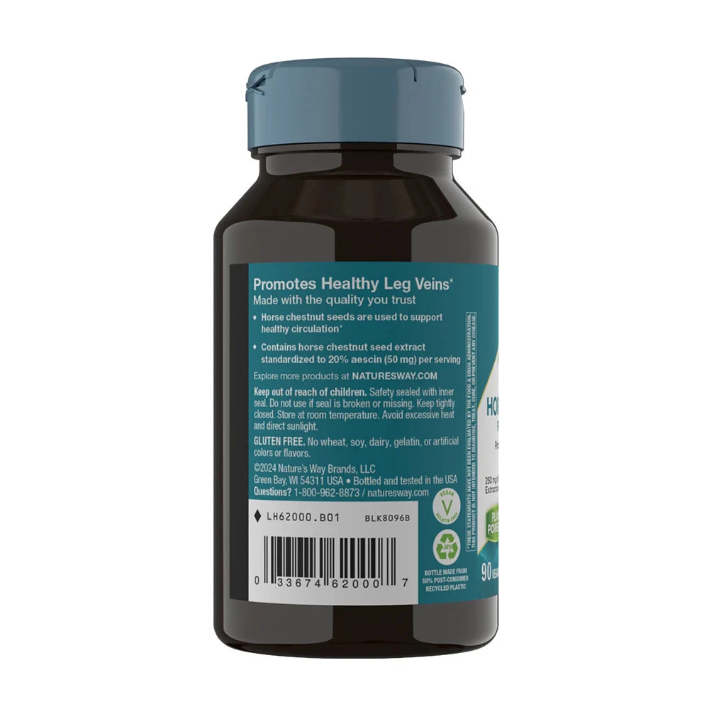 Natures Way - Gaštan konský (90 kapsúl) – Obrázok 3