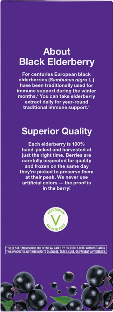 Nature's Way - Sirup Sambucus pre imunitu detí (240 ml, baza čierna) – Obrázok 3