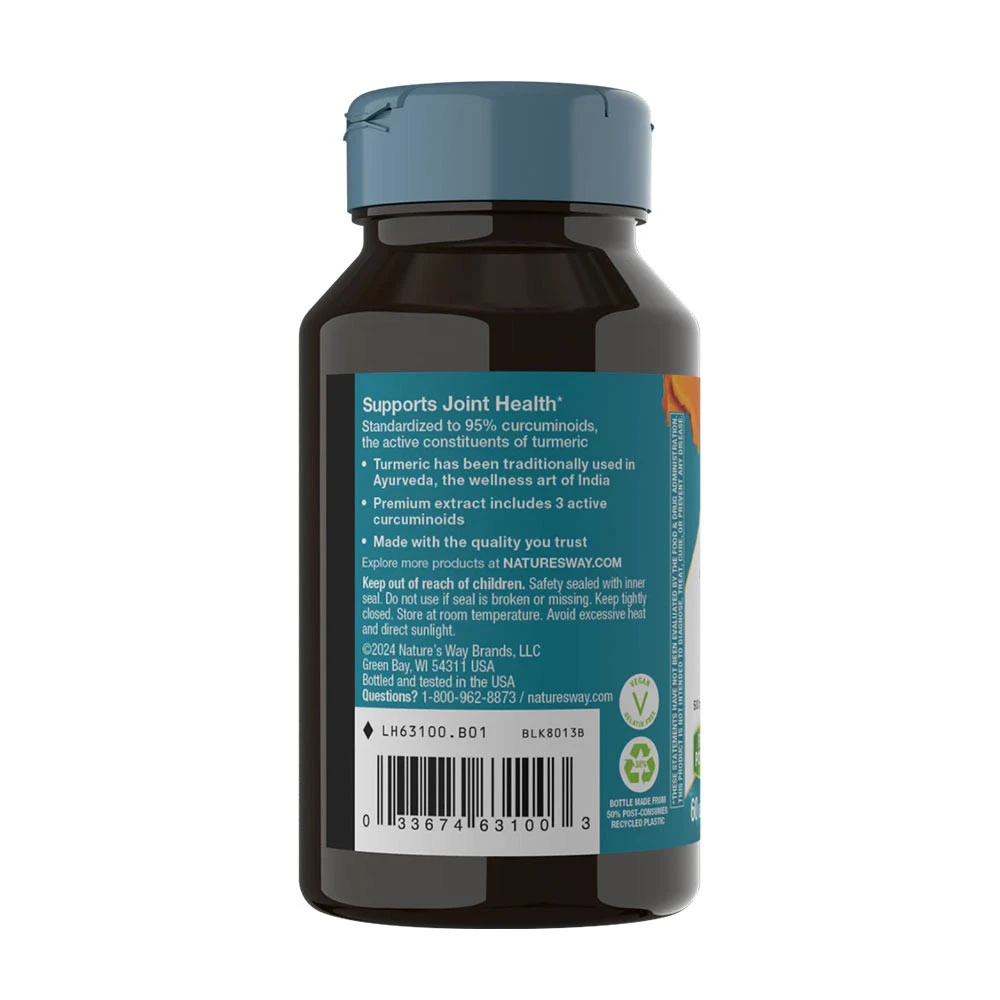 Nature's Way - Kurkumový prémiový extrakt Nature's Way (60 tabliet) – Obrázok 3