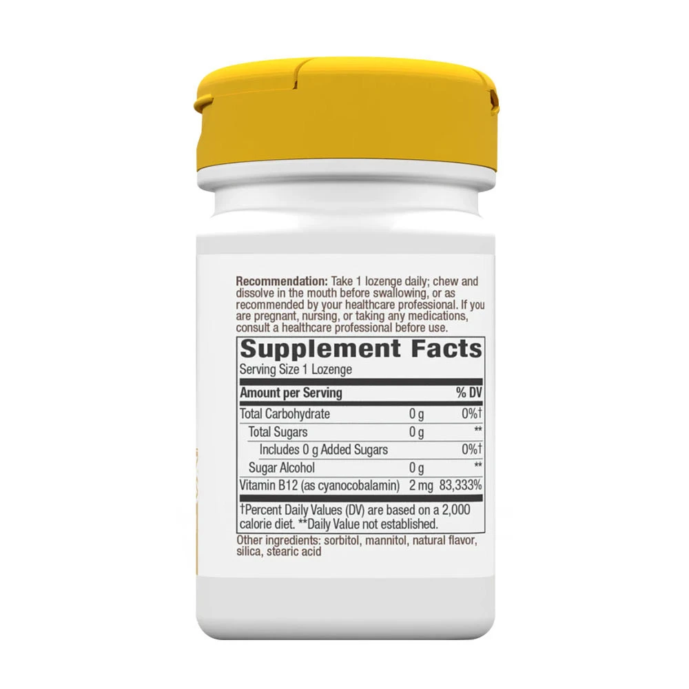 Nature's Way - Vitamín B12 od Nature's Way (100 pastiliek, čerešňové) – Obrázok 4